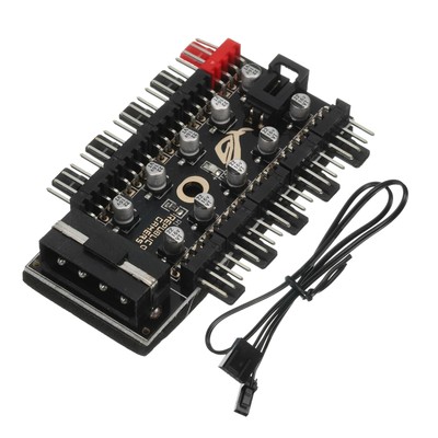IDE 10 Port 4Pin Case Fan Hub PWM Splitter Motherboard Cooler CPU Cooling Con...