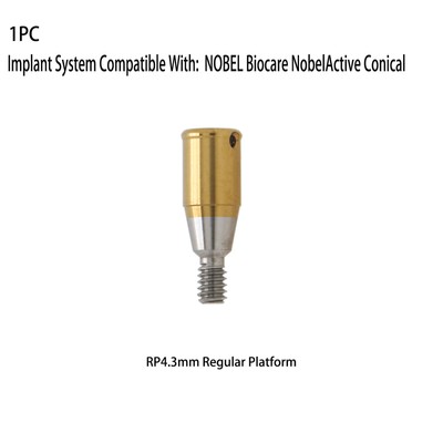 Implant Locator Abutment for Nobel Active RP Ø4.3mm AH=1/2/3/4/5mm Caps Kits