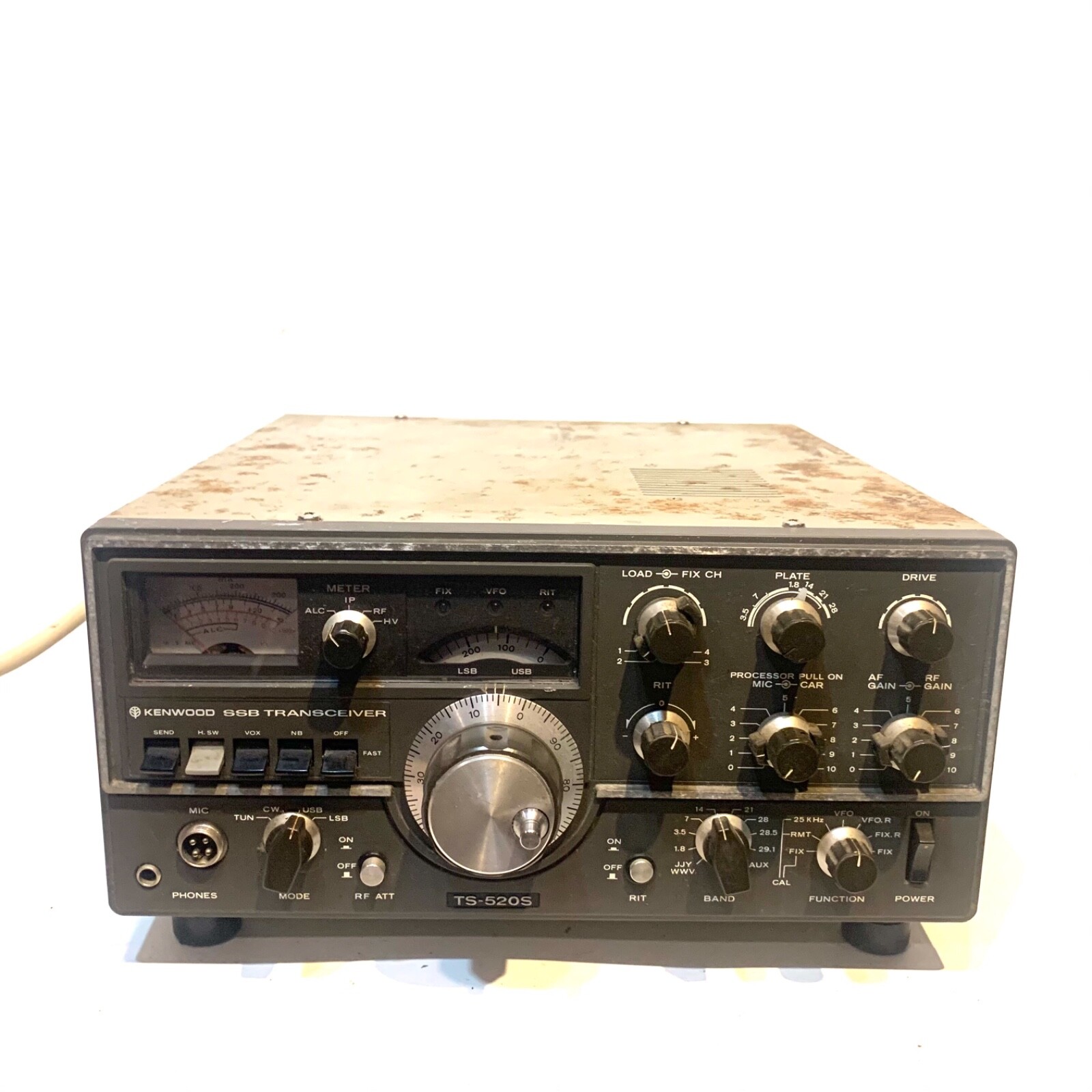 Vintage Kenwood TS520S HF Ham Transceiver for Parts or Repair Estate