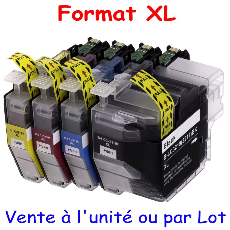 Cartouches D'Encre Compatibles Avec Imprimante Brother Mfc-J6930dw ( Lc3219 Xl )