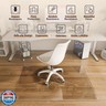 [Tempered Glass] 36“ x 36” Beveled Edge Glass Chair Mat with Polished Edge Clear Office Chair Mat, Glides Smoothly, Suitable for Carpet or Hardwood Floors