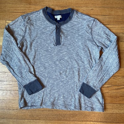 J.Crew Knit Goods Large Mens Shirt Gray 