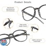 LifeArt Blue Light Blocking Glasses, Anti Eyestrain, Computer Reading Glasses, Gaming Glasses, TV Glasses for Women Men, Anti Glare (Wood, 3.75 Magnification)