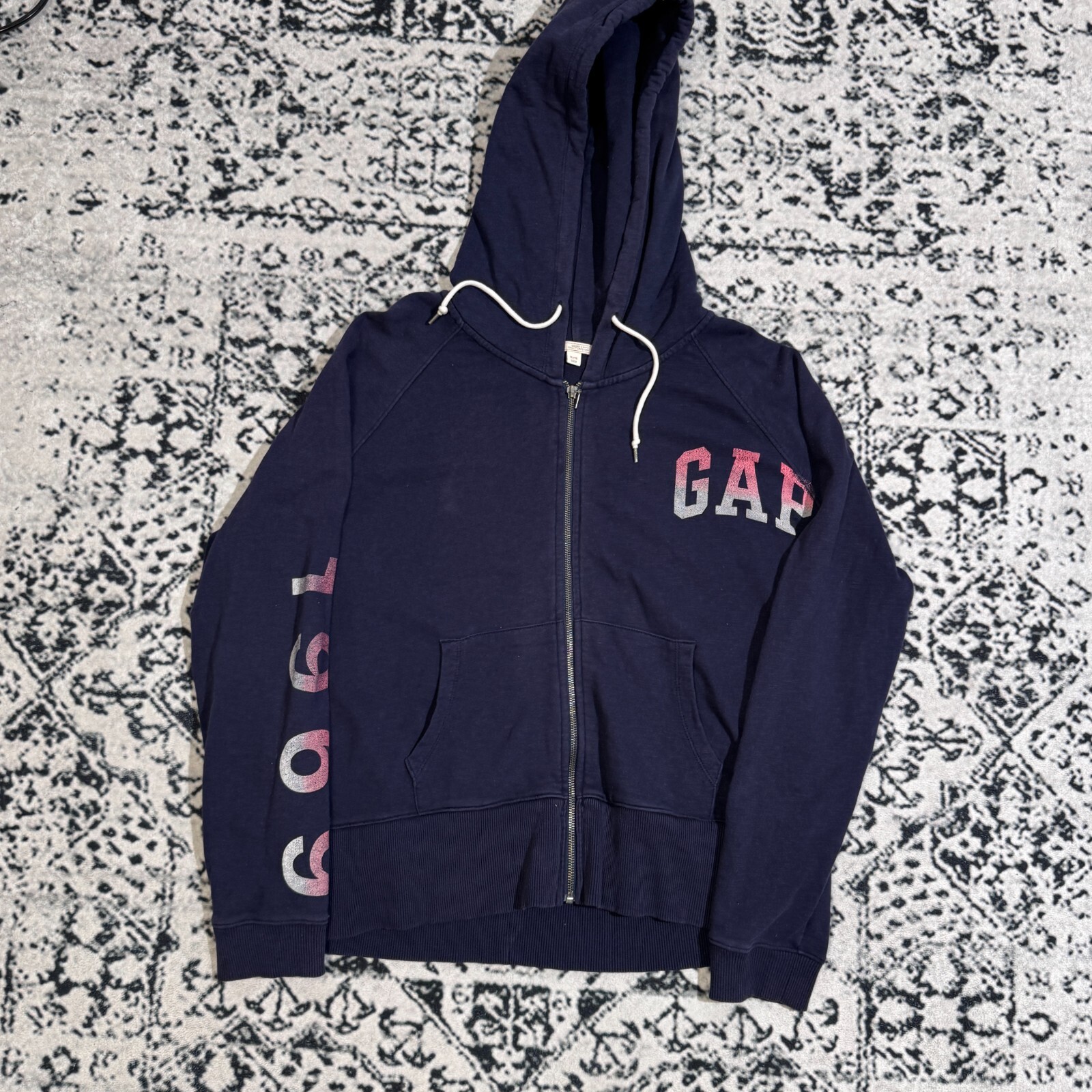 トップス old gap navy hoodie 00s 90s y2k Pick!! GAP Big Logo Zipper Hoodie Gap Sweater Gap Hoodies