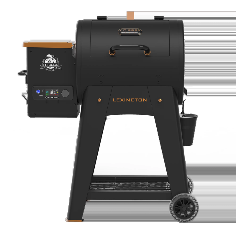 Lexington 500 Sq in Wood Fired Pellet Grill and Smoker – Onyx Series