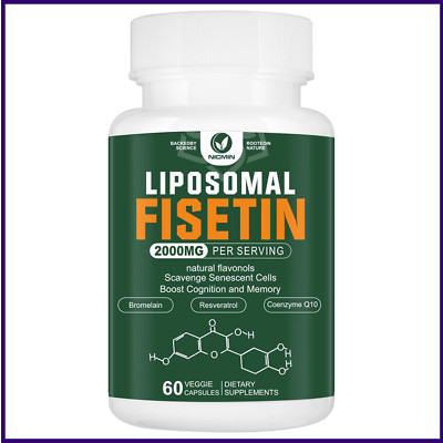 Liposomal Fisetin Supplement, 2000MG, 98% Pure Fisetin Polyphenols Antioxidants,