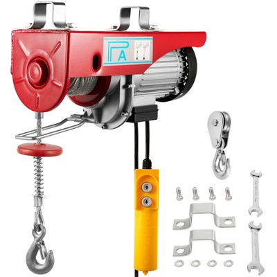 Electric Hoist Lifting Engine  440LB Heavy Duty Motor 200Kg  Winch Hoist Crane