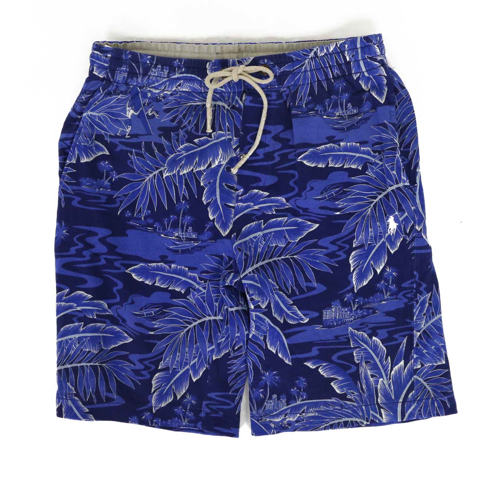 

Шорты из спортивного материала Polo Ralph Lauren с цветочным принтом Aloha и пони — темно-синий/синий, Navy;blue