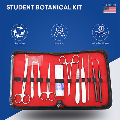 12 Pieces Student Botanical Kit for Medical Student Training