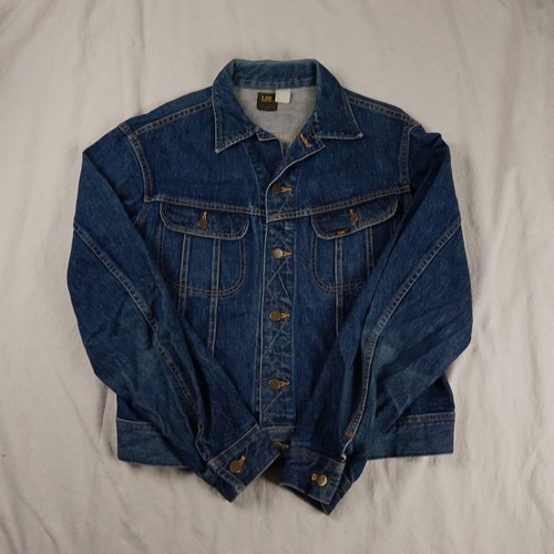 VINTAGE 70s LEE SANFORIZED DENIM JACKET 220/J, 46 CHEST