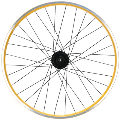 Electra Townie 7D EQ 26" Front Wheel, Shimano Nexus Hub, Yellow, Rim Brake, QR