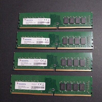 Memory RAM  Adata 32GB  (8gb x 4)  DDR4 2133 (15) U DIMM - AD4U2133W8G15-B