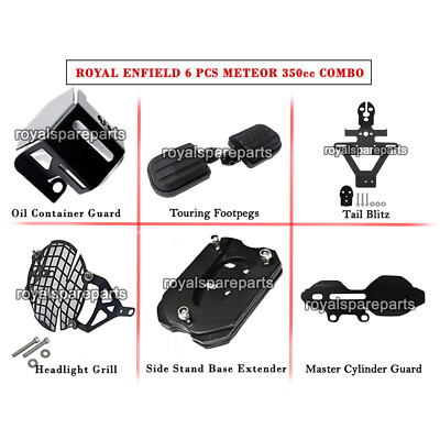 Fit For Royal Enfield 6 Pcs Accessories Combo Pack - 40 For Meteor 350cc
