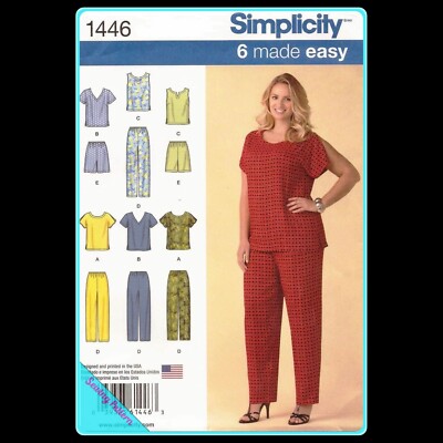 Simplicity 1446 Uncut-FF  2014 Women's Plus Pattern sz:FF 18W-24W Pants