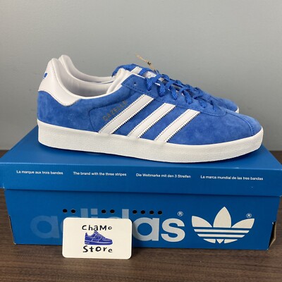 adidas Gazelle 85 Low Athletic Blue White Shoes Sneakers FZ5593 Men's Size 10