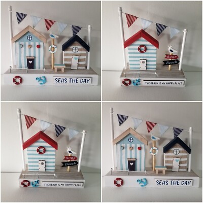 Delightful Beach House Decorations " Seas The Day " "My Happy Place" Home Decor