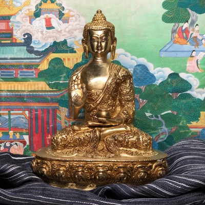 Seated Buddha Vitarka Mudra 9  tall