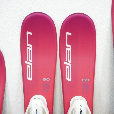 23/24 ELAN Lil Magic Magenta Kids Skis 70-100cm + 4.5 GW Adjustable Bindings NEW