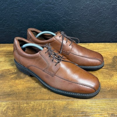 Johnston & Murphy XC4 20-8990 Brown Leather Waterproof Derby Shoes Mens 10M
