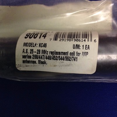 A.S. 25-28 MHz Replacement Coil for ASP series 268/447-8/452/544/552/741 Antenna