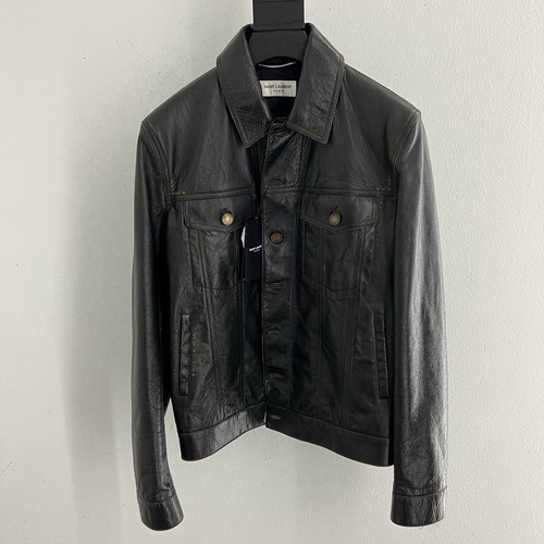 Saint Laurent Vintage Leather Trucker Jacket | eBay Saint Laurent Vintage Leather Trucker Jacket | eBay
