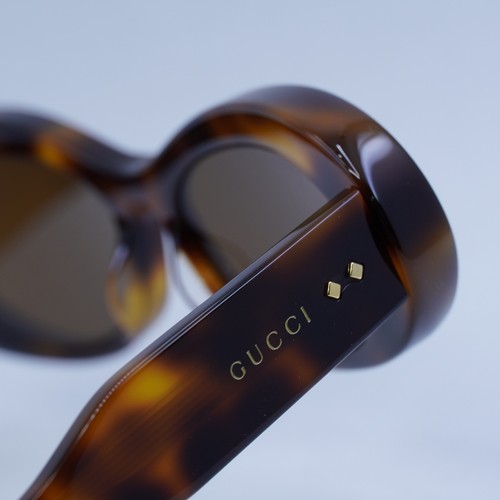 Pre-owned Gucci Gg1527s 002 Havana/brown 54-17-145 Sunglasses Authentic