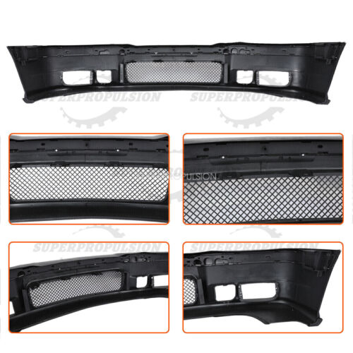 ::Fit 92-98 BMW E36 3Series 1Pc M3 Style Replacement Front Bumper Body Kit+Grille