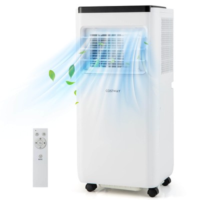 8000 BTU Portable Air Conditioner Cools up to 250 Sq.Ft w/ Fan & Dehumidifier