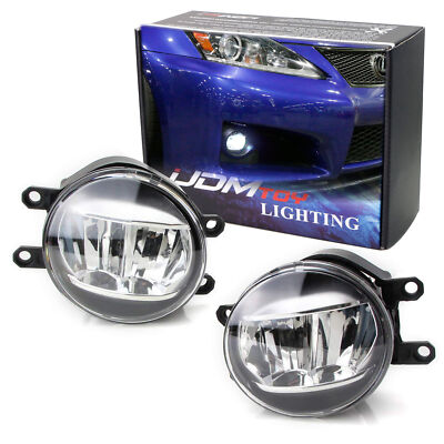 LH RH OE-Spec Xenon White LED Fog Light Kit For Lexus/Toyota Upgrade/Replacement