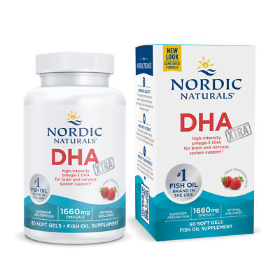 Nordic Naturals DHA Xtra - Potent Support for Brain & Nervous System, 60 Ct.