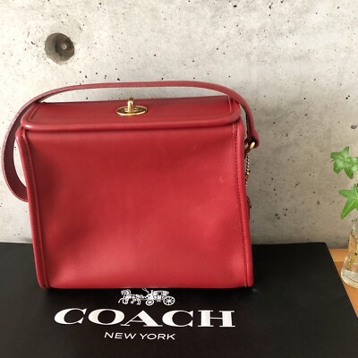 Red vintage deals coach bag