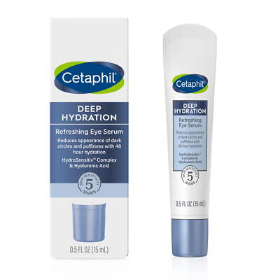 Cetaphil Deep Hydration Refreshing Eye Serum With Hyaluronic Acid, 0.5 fl oz