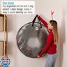 VENO 2 Pack Christmas Wreath Storage Container - 36 Inch Clear Wreath Bag, Christmas Garland and Holiday Decoration Organizers with Zipper and Durable Handles (Clear, 36