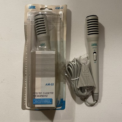 6 LABTEC AM-22 DELUXE CASSETTE MICROPHONE COMPUTERS STEREO PLAYER Lot Of 2