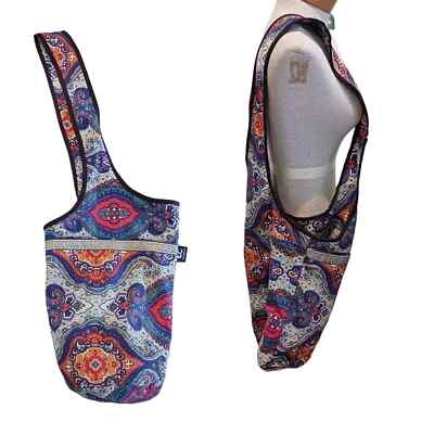 Yogat Mat Ancient Totem Style Bag Ewedoos boho Paisley NWOT