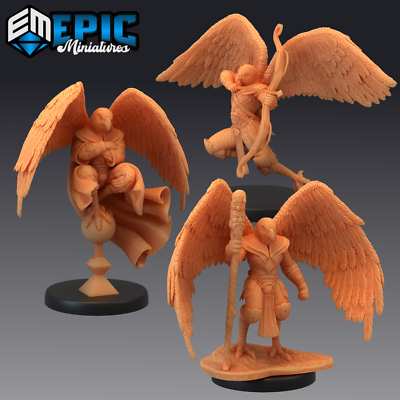 BIRD FOLK FALCON, Dungeons and Dragons Miniatures, D&D Fantasy Avian Humanoid