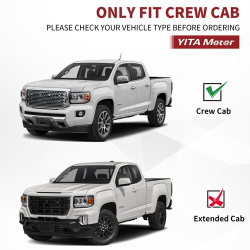 6inch Running Boards for 2015-2024 Chevy Colorado/GMC Canyon Crew Cab Side Steps