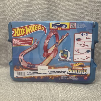 NEW-Hot Wheels Track Builder Flame Stunt Pack HMC04-M5M