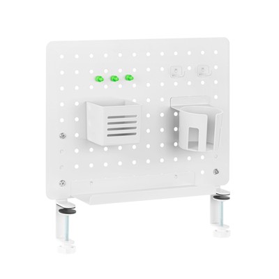 Clamp-Mounted Desk Pegboard - Vertical or Horizontal Mounting