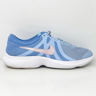 Nike Girls Revolution 4 BV7441-400 Синие кроссовки для бега Размер 6,5 лет