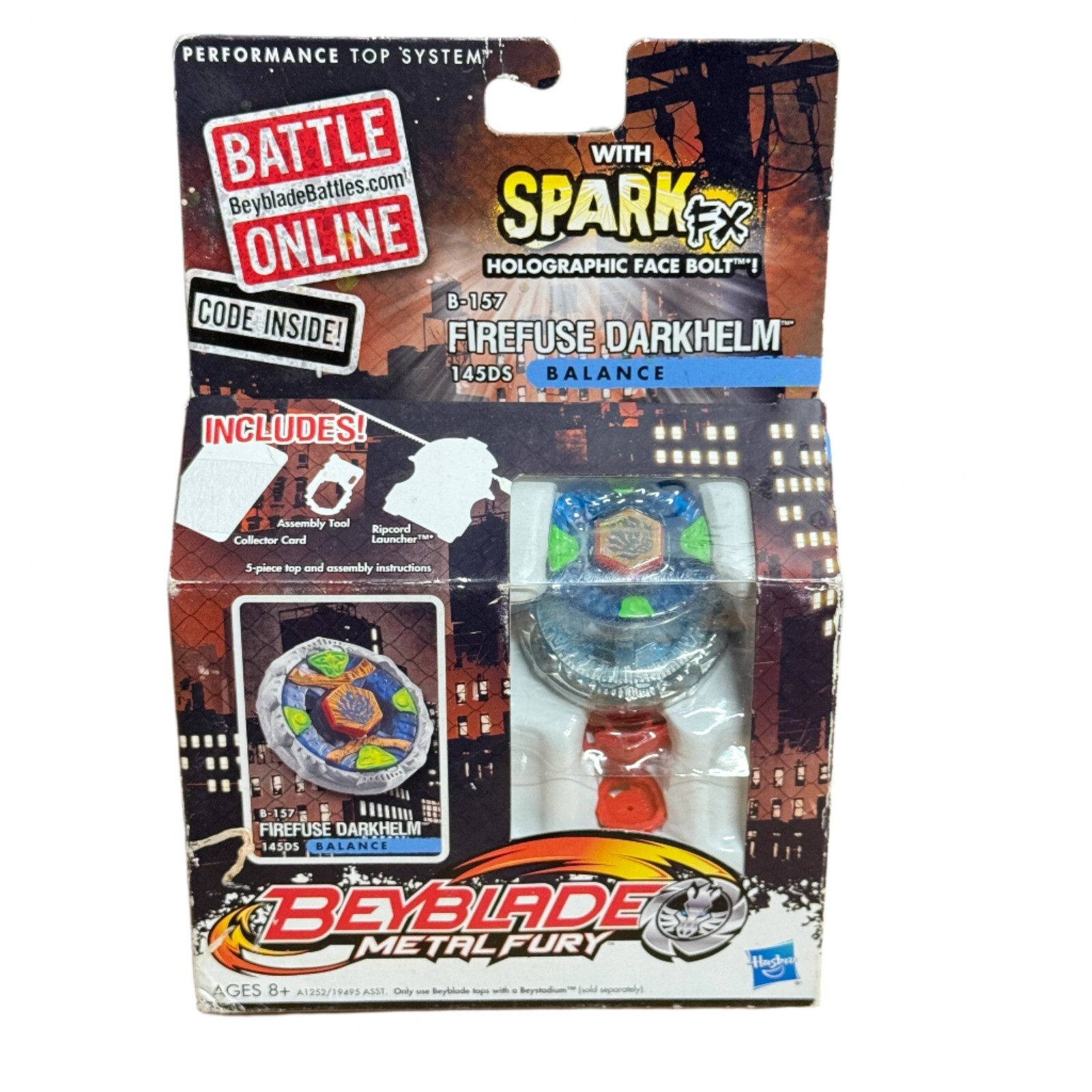 4ゲームused ストーム　AXIOM PRO15p1oz(usedAAA) Hasbro Proto Nemesis Spark FX B-156 AD145D Beyblade Metal Fury