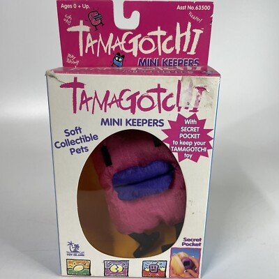 Tamagotchi Mini Keeper Soft Pet 1997 Secret Pocket Holds Virtual Pet B5