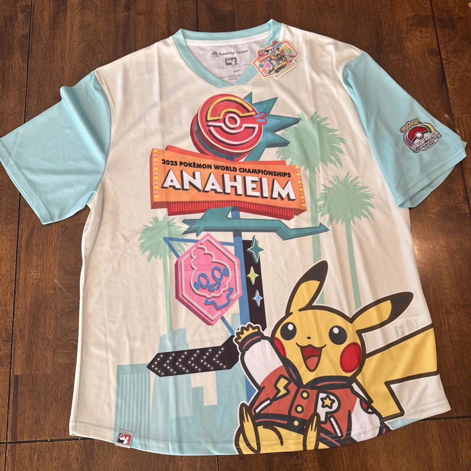 WCS 2025 anaheim youth XL ピカチュウデザイン パーカー WCS 2025 anaheim youth XL ピカチュウデザイン パーカー