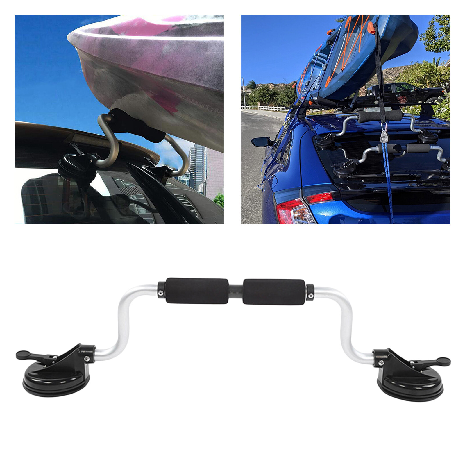 Suction Cup Holder, Canoe Load Assist Rack For Car Roof, Roller For Travel