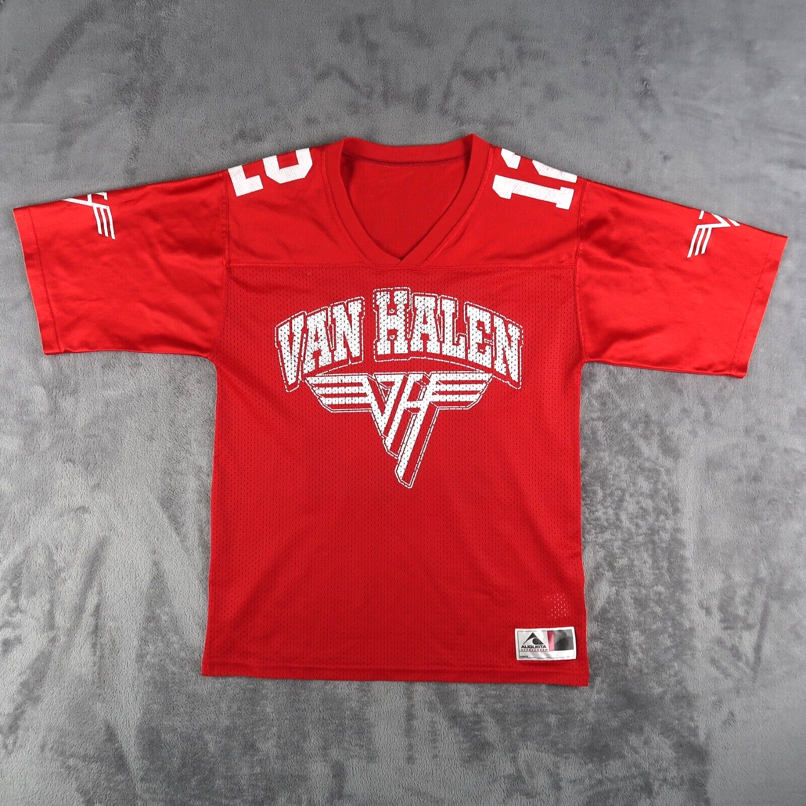 Van Halen VH Adult Size S Red Tour Band Football Jersey 2012