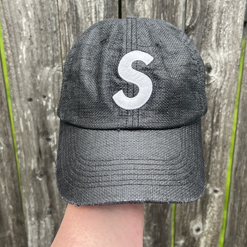 Supreme Black Waxed Canvas S Logo 6 Panel Hat | eBay Supreme Black Waxed Canvas S Logo 6 Panel Hat | eBay
