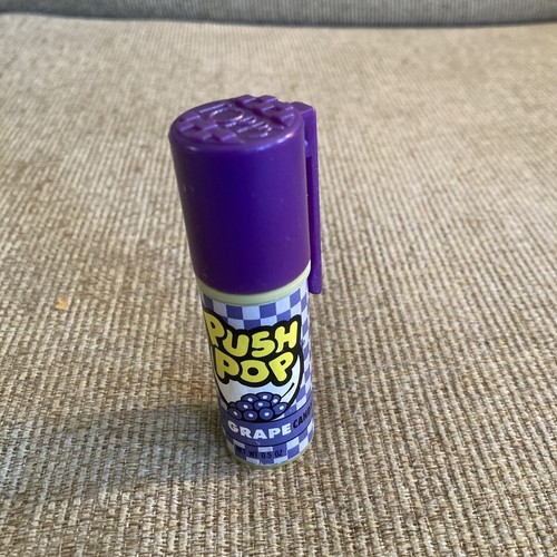 Vintage PUSH POP CANDY Grape By TOPPS 1991 Sealed Container