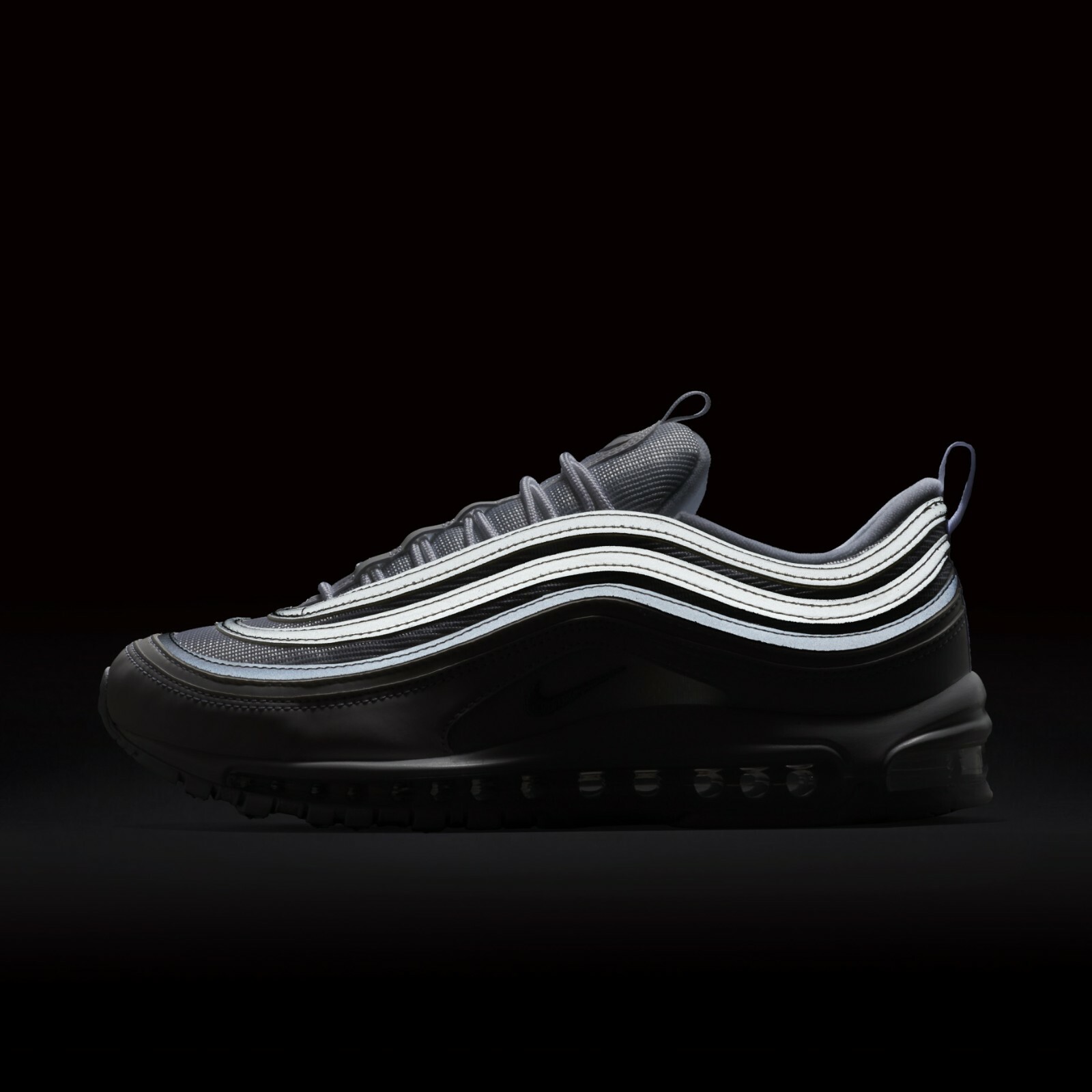 air max 97 triple black reflective