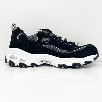 Skechers Womens D Lites Me Time 11936 Черная повседневная обувь Кроссовки Размер 8, Черный, D Lites Me Time