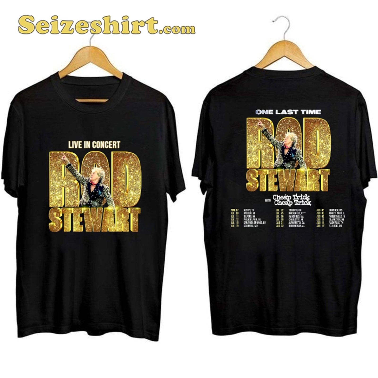 ★ROD STEWART HITS TOUR 2024 TシャツL Black Hits Tour T-Shirt - Rod Stewart Official Store